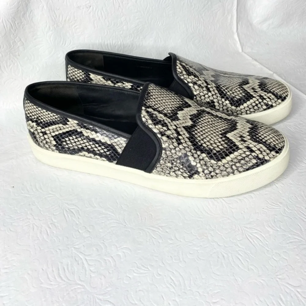Vince Blair‎ Snakeskin Slip-on Sneakers sz 7.5
